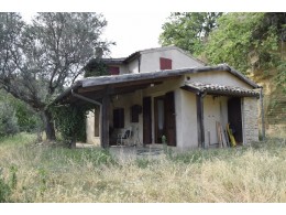 RESTORED FARMHOUSE FOR SALE IN MONTEFIORE DELL'ASO  IN A QUIET AREA in the Marche of Italy